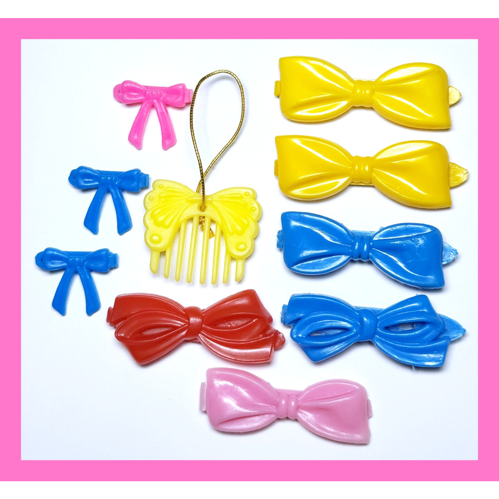 My Little Pony MLP G1 G2 Vtg 80’s Bow Barrette Hair Clip Accessories Perm Shoppe